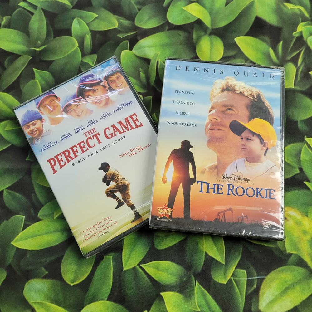 2 Sealed New Baseball DVDs The Rookie and The Perfect Game